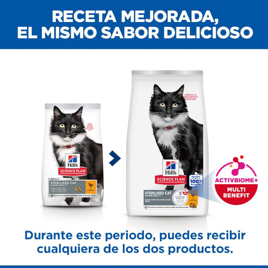 1.5 kg Hill's Science Plan Sterilised Mature Adult Pollo pienso para gatos, , large Imagen numero 3