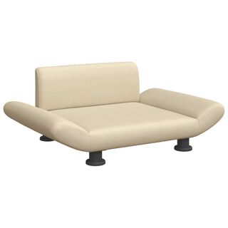 vidaXL Sofá Cama de Tela crema para perros
