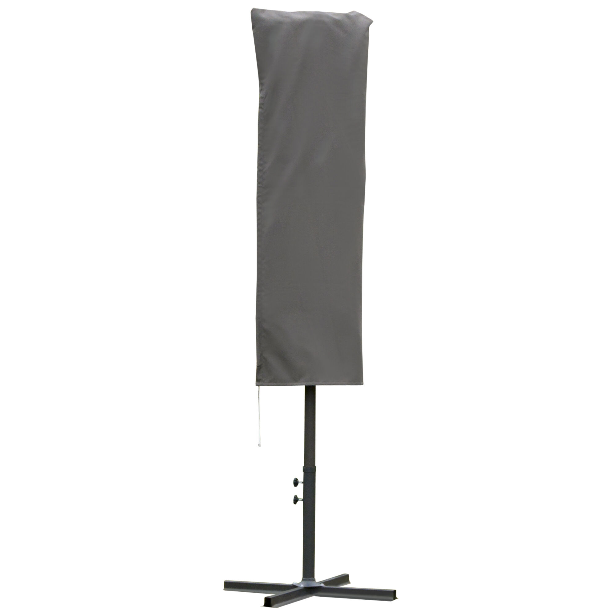 Outsunny Funda Protectora de Sombrilla &Oslash;63x164 cm Cubierta de Sombrilla Resistente a Intemperie para Jard&iacute;n Patio con Varilla Cremallera Gris, , large Imagen numero 1