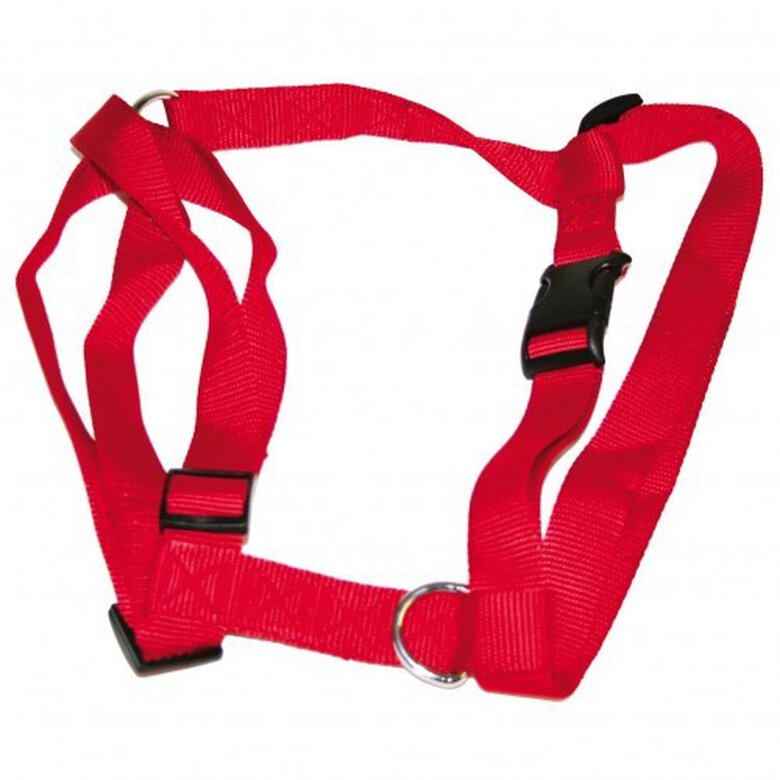Arnés de nylon ajustable para perros color Rojo, , large image number null