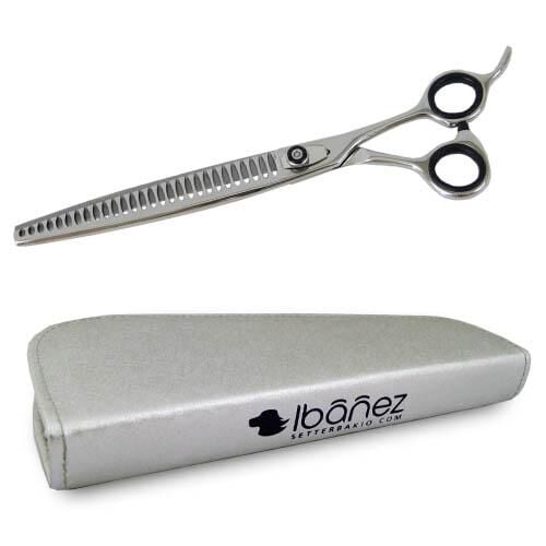 Tijera Ib&aacute;&ntilde;ez Zyklon Esculpir 28 dientes peluquer&iacute;a canina, , large Imagen numero 3