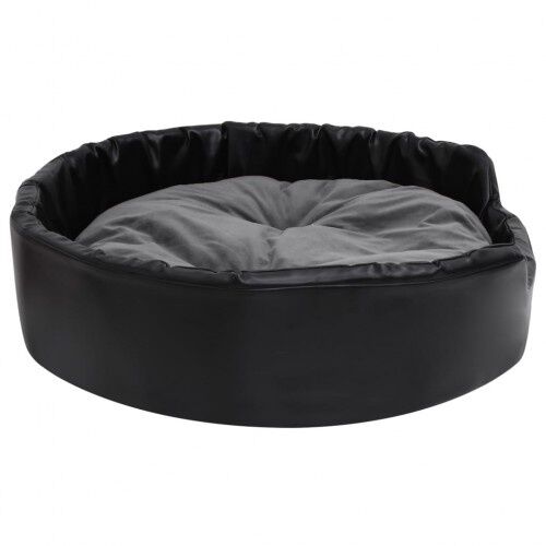 Vidaxl sof&aacute; acolchado con coj&iacute;n negro para perros, , large Imagen numero 9