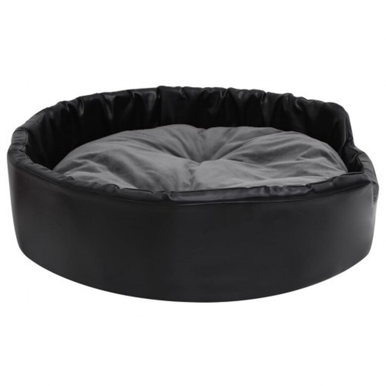 Vidaxl sofá acolchado con cojín negro para perros, , large image number null