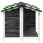 vidaXL Caseta para perros madera maciza de pino gris 96x87x80,5 cm, , large indicador imagen numero 5