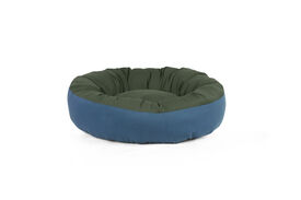 Gauty Cama Redonda Tela de sarga  Azul y verde para Perros y Gatos