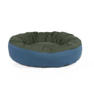 Gauty Cama Redonda Tela de sarga  Azul y verde para Perros y Gatos
