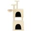 vidaXL Rascador para gatos con postes de sisal color crema 122 cm, , large indicador imagen numero 2