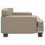 vidaXL Cama para perros de cuero sintético color capuchino 90x53x30 cm, , large indicador imagen numero 7