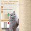 COSTWAY Árbol para Gatos Alto de 151 cm, Poste Rascador Multicamada con Condominio, Alfombra y Cama para Gatos, Hamaca, Cojín Lavable, Centro de Actividades Multifuncional para para Gatos, , large indicador imagen numero 5