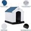 COSTWAY Casa para Perros de Plástico 70x65x71,5 centímetros para Jardín Interior y Exterior Caseta para Perro con Suelo Elevado, , large indicador imagen numero 4