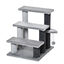 PawHut Escaleras para Gatos de 4 Escalones Escaleras para Mascotas Árbol Rascador para Gatos Pequeño con Poste Rascador Bola Colgante 60x40x64 cm Gris, , large indicador imagen numero 6