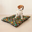 Cojín para Mascota Grande Acolchado Relleno. Color Negro con Huellas Multicolor. 85x70x10 cm, , large indicador imagen numero 4
