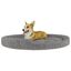 Vidaxl cama redonda acolchada gris claro para perros, , large indicador imagen numero 4
