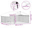 VidaXL Perrera Exterior Plateada para perros, , large indicador imagen numero 4