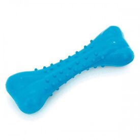 Hueso de goma para perros color Azul