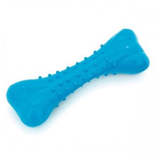Hueso de goma para perros color Azul