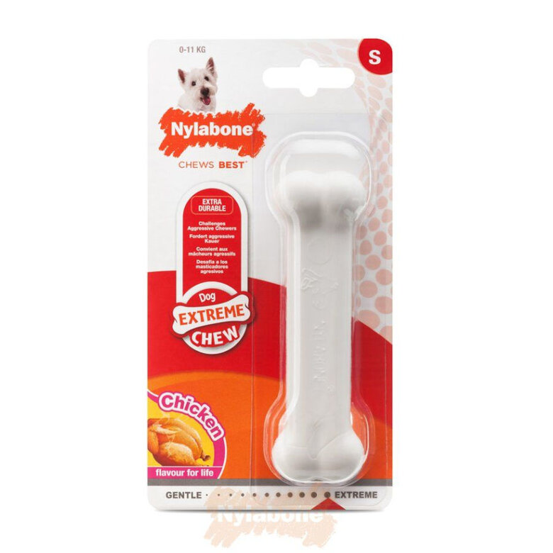 Nylabone Dura Chew Wolf hueso mordedor de nylon para perros, , large image number null