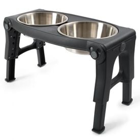 Dexas Comedero Elevado Gris para perros