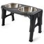 Dexas Comedero Elevado Gris para perros, , large indicador imagen numero 1