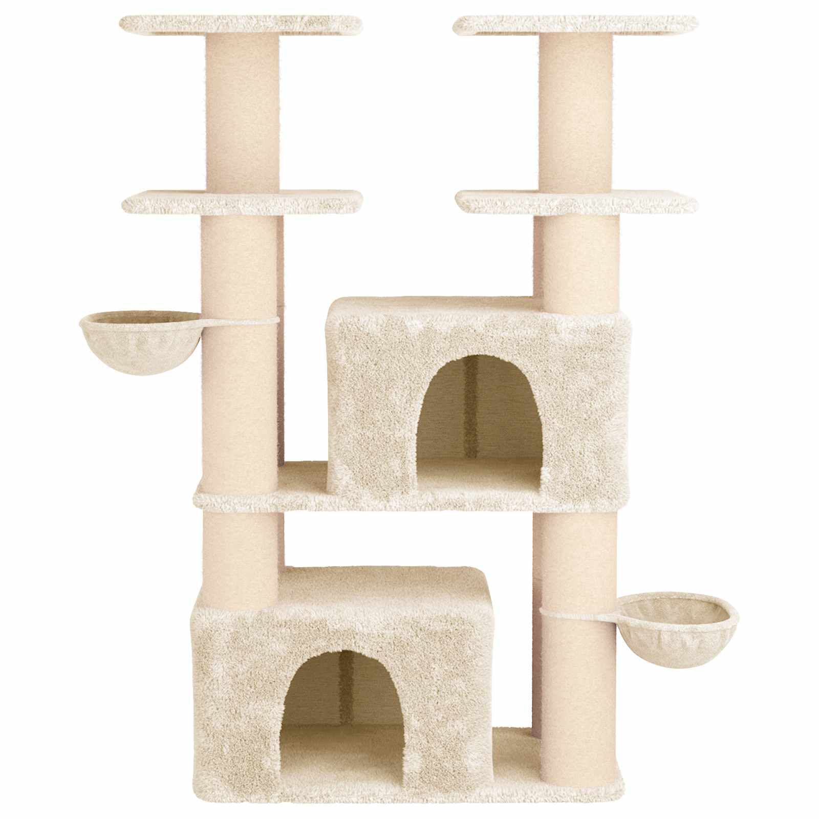vidaXL &Aacute;rbol para gatos con postes de sisal 2 uds. Parque Muebles Felinos, , large Imagen numero 5