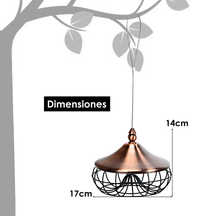 COSTWAY Comedero Colgar para Pájaros con Alambre de Acero Inoxidable para aves thumbnail