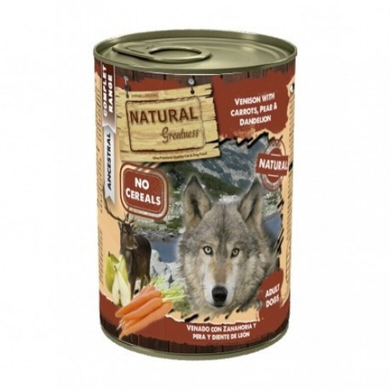 Pack de 6 latas de comida húmeda para perros sabor Venado , , large image number null