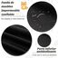 COSTWAY Funda de Peluche para Perros, Cama Antideslizante con Funda Extraíble Lavable/Cuello Acolchado Suave, Tapete de Felpa para Perros (112 x 101 x 18 cm, Negro Grisáceo), , large indicador imagen numero 3