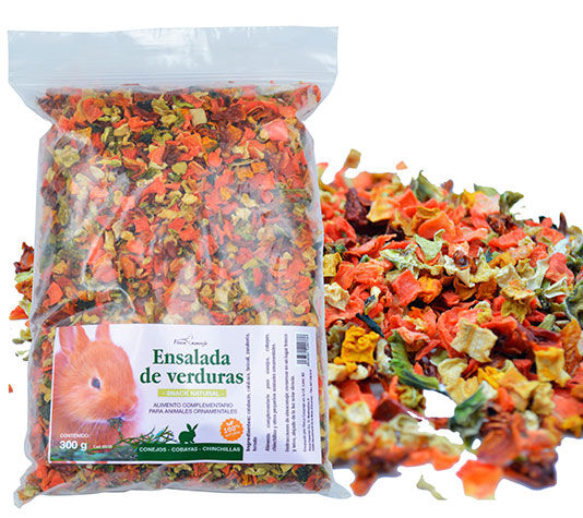 Snack Natural para Conejos, cobayas y Chinchillas - Ensalada de Verduras, , large Imagen numero 1