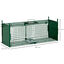 Outsunny Trampa para Animales Vivos con 2 Puertas Jaula de Captura Metálica con Asa para Conejos Visones Zorros Pequeños 80x25x30 cm Verde Oscuro, , large indicador imagen numero 3