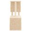vidaXL Rascador para gatos con postes de sisal color crema 86 cm, , large indicador imagen numero 4