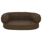 Vidaxl colchón de cama ergonómico marrón para perros, , large image number null