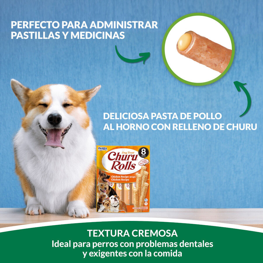 8 sobres x 12 g Churu Bocaditos Bites de Pollo con At&uacute;n para perros, , large Imagen numero 6