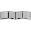 vidaXL Puerta para perros plegable 4 paneles madera álamo negra 320 cm, , large indicador imagen numero 8