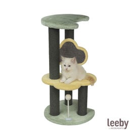 Leeby Karlo torre rascador con juguete para gatitos