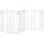 vidaXL Puerta para perros plegable paneles madera álamo blanca, , large indicador imagen numero 6