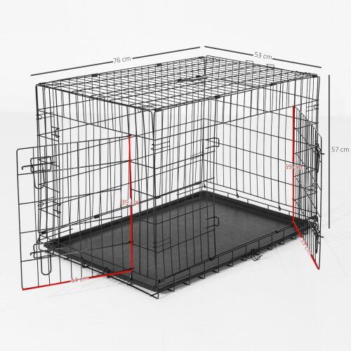 Transport&iacute;n PawHut ABS para perros color Negro, , large Imagen numero 3