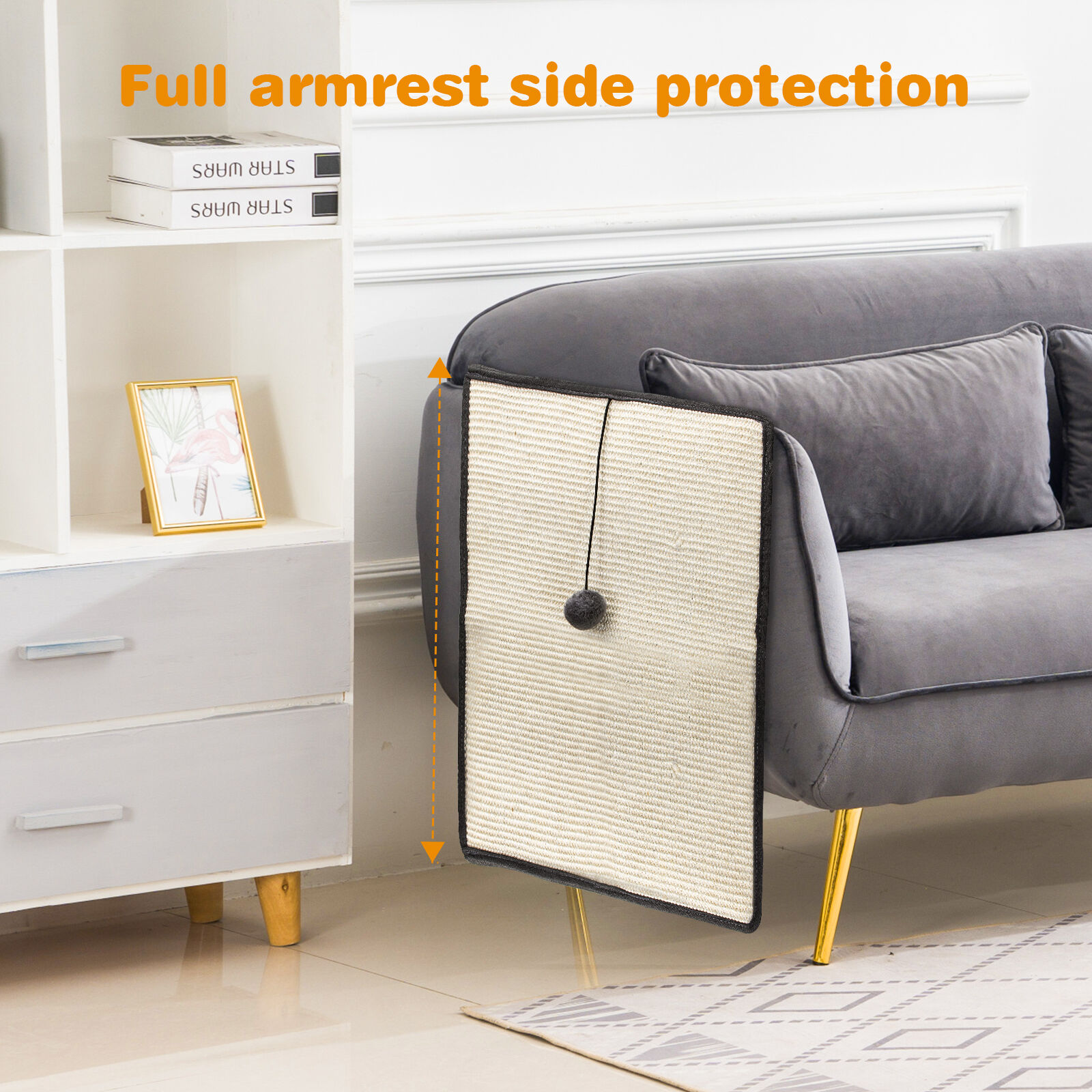 Nobleza Rascador sofá con alfombrilla para gatos thumbnail