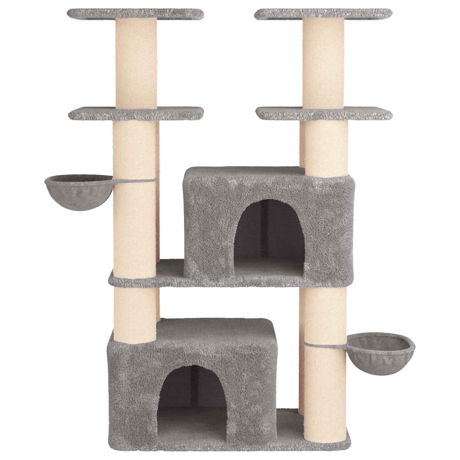 vidaXL &Aacute;rbol para gatos con postes de sisal 2 uds. Parque Muebles Felinos, , large Imagen numero 5