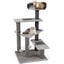 COSTWAY Rascador para Gatos, &Aacute;rbol Rascador para Gatos con 3 Plataformas para Ara&ntilde;ar, Alfombrillas, Repisa Acolchada, Pelotas Colgantes y con Resorte, 49 x 49 x 93 cm, Torre Gato para Escalar, Gris, , large indicador imagen numero 1