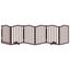 vidaXL Puerta para perros plegable 6 paneles álamo marrón roble 300 cm, , large indicador imagen numero 3