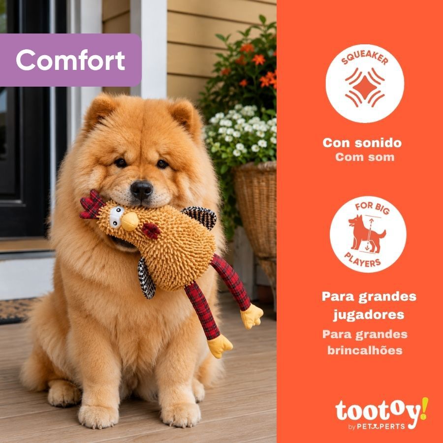 Tootoy! Comfort Pollo Gigante Peluche para perros, , large Imagen numero 4