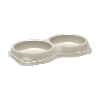 Moderna Mp Comedero Smarty Doble Gris para gatos