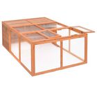 Vidaxl jaula de madera para animales pequeños, , large image number null