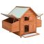Vidaxl gallinero exterior color madera, , large indicador imagen numero 2