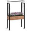 Outsunny Mesa de Cultivo con Ruedas Huerto Urbano Elevado con Enrejado Orificios de Drenaje para Plantas Trepadoras Flores Jardinera de Madera 110x49x190 cm Marrón, , large indicador imagen numero 1