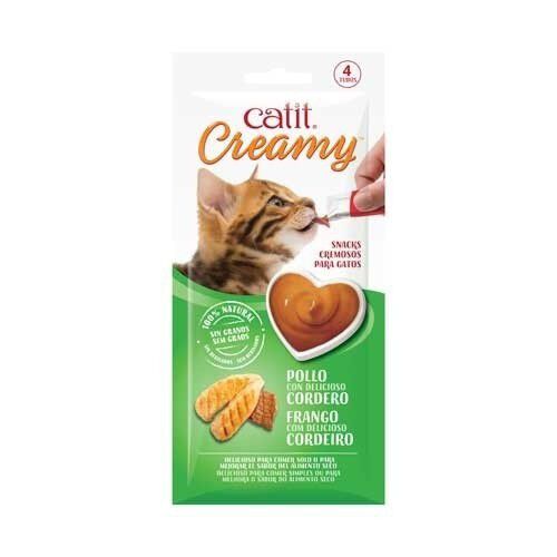 Barritas Catit Creamy salmón y langostino para gatos