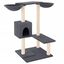 vidaXL Rascador para gatos con postes gris oscuro 82 cm, , large indicador imagen numero 1