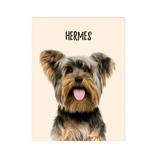 MascoZoom retrato realista personalizado all en l&aacute;mina impresa multicolor, , large Imagen numero 1