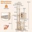 COSTWAY 185 CM &Aacute;rbol Rascador para Gatos de Madera, Torre Rascador Multinivel para Gatitos S&oacute;lida con Condominio, Percha, Postes Rascadores, Escalera, Castillo Gatos de M&uacute;ltiples Niveles, Natural, , large indicador imagen numero 5