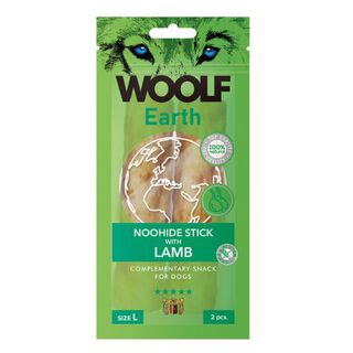 Woolf Earth Noohide L Barrita Con Cordero para perros